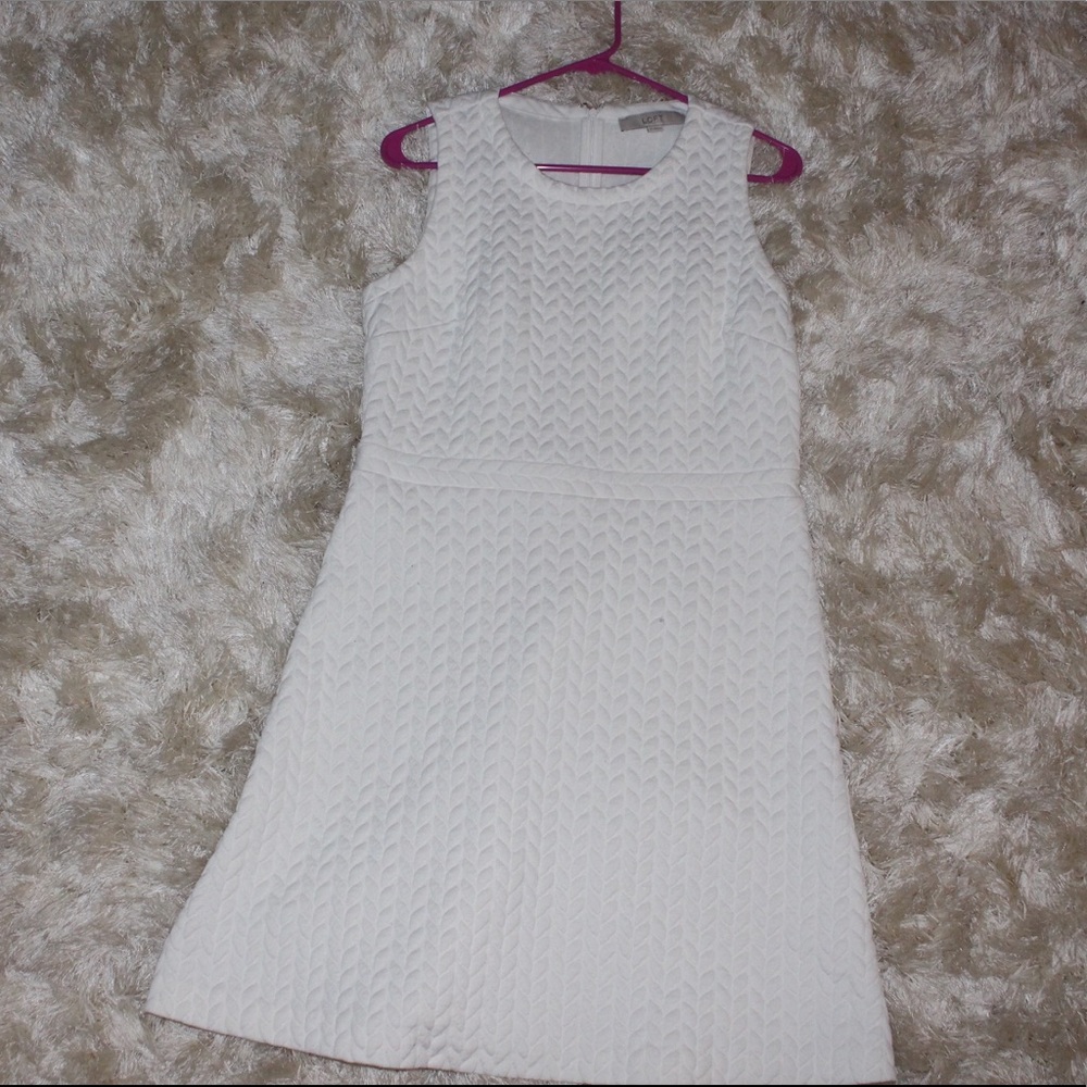 Loft White Dress